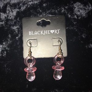 Pink Pacifier Earrings